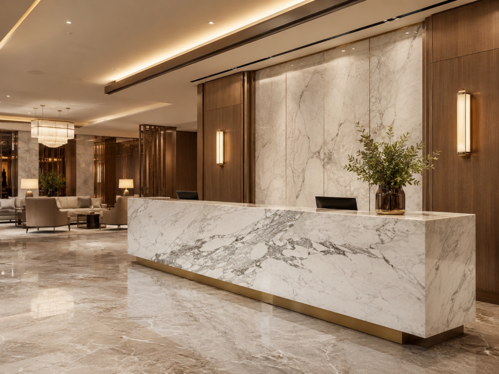 Marble Welcome — Luxury Hotel Installation