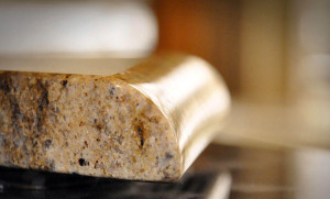 Half bullnose countertop edge profile